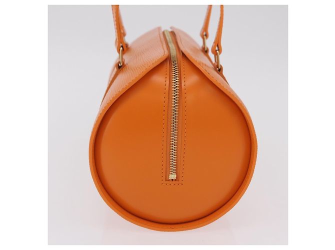 Borsa a mano LOUIS VUITTON Epi Soufflot Orange Mandarin M5222H LV Auth 167753SAM Arancione Grigio - vista 3
