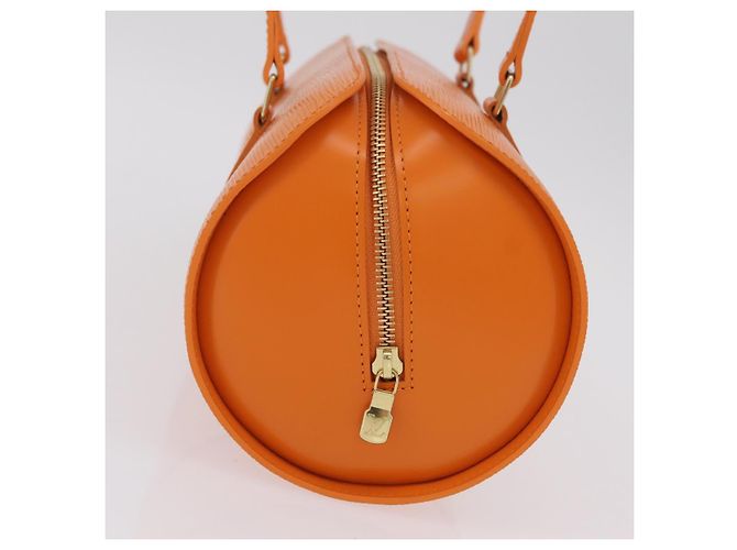 Borsa a mano LOUIS VUITTON Epi Soufflot Orange Mandarin M5222H LV Auth 167753SAM Arancione Grigio - vista 4
