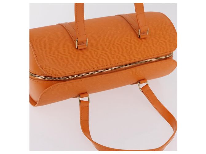 Borsa a mano LOUIS VUITTON Epi Soufflot Orange Mandarin M5222H LV Auth 167753SAM Arancione Grigio - vista 6