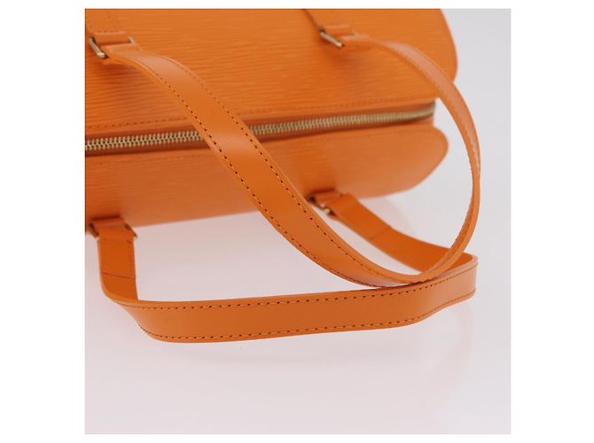 Borsa a mano LOUIS VUITTON Epi Soufflot Orange Mandarin M5222H LV Auth 167753SAM Arancione Grigio - vista 7