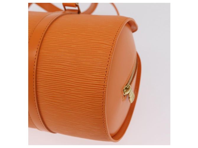 Borsa a mano LOUIS VUITTON Epi Soufflot Orange Mandarin M5222H LV Auth 167753SAM Arancione Grigio - vista 9