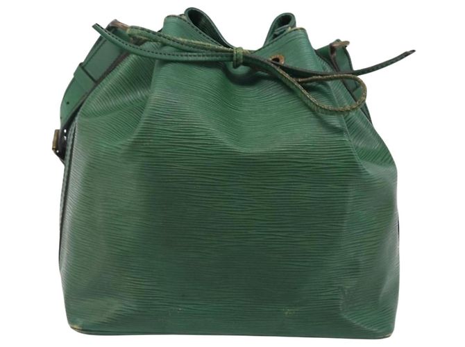 LOUIS VUITTON Borsa a tracolla Epi Petit Noe Verde M44104 LV Auth 205877 - vista 13