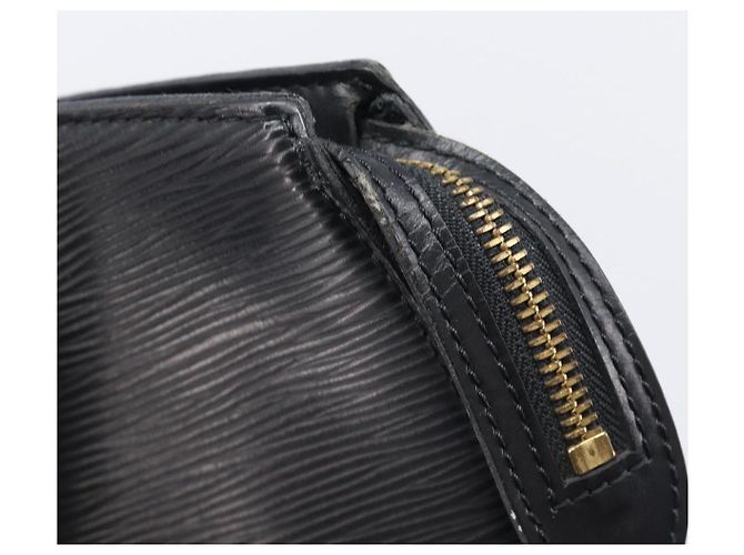 LOUIS VUITTON Epi Saint Jacques Shopping Shoulder Bag Black M52272 Auth 205031V Negro - vista 20