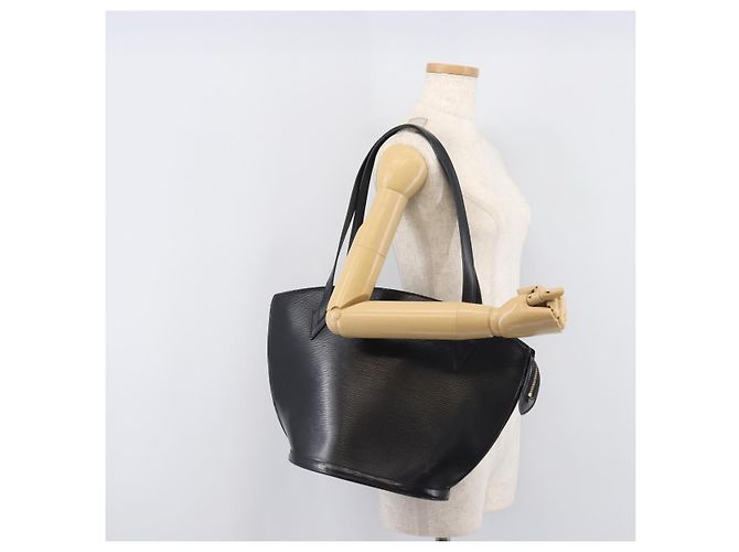 LOUIS VUITTON Epi Saint Jacques Shopping Shoulder Bag Black M52272 Auth 205031V Negro - vista 28