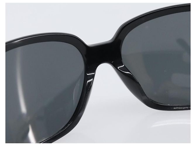 Bulgari Occhiali da sole BVLGARI Plastica Nero Argento Auth BA16227 - vista 12