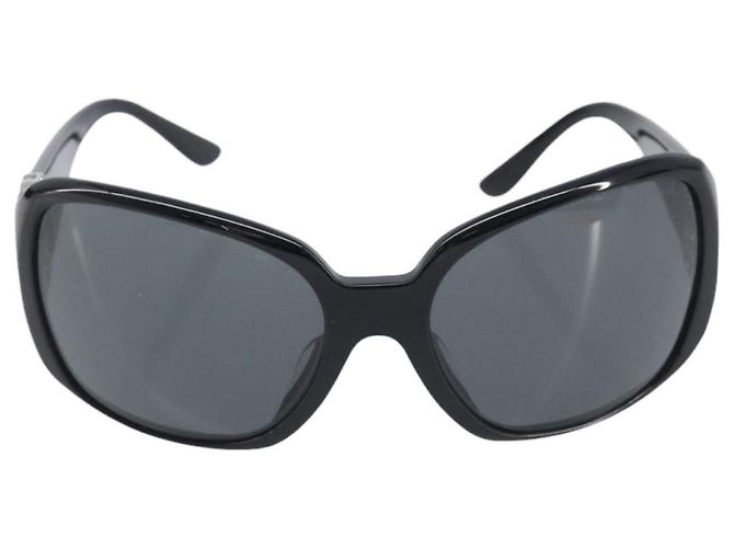 Bulgari Occhiali da sole BVLGARI Plastica Nero Argento Auth BA16227 - vista 2