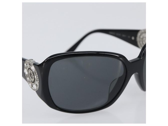 Bulgari Occhiali da sole BVLGARI Plastica Nero Argento Auth BA16227 - vista 6