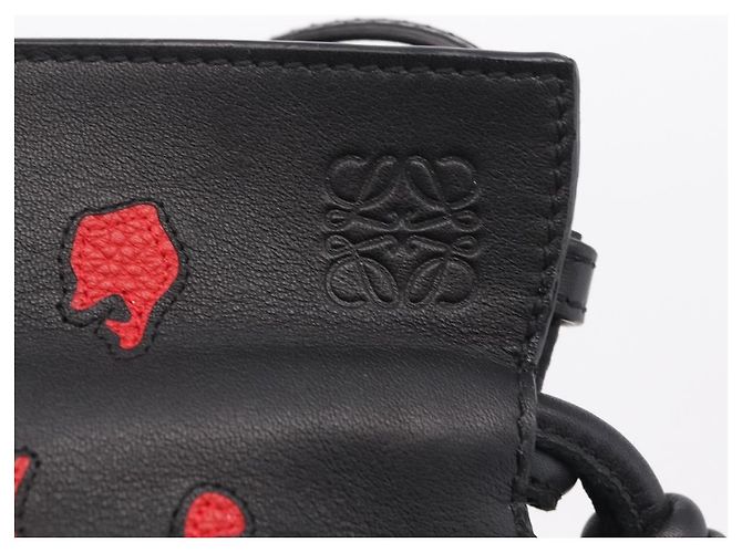 LOEWE Studio Ghibli Flamenco Mini Calcifer Howl's Leather Auth 167640SAM Nero D'oro - vista 21