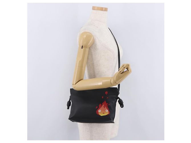 LOEWE Studio Ghibli Flamenco Mini Calcifer Howl's Leather Auth 167640SAM Nero D'oro - vista 26