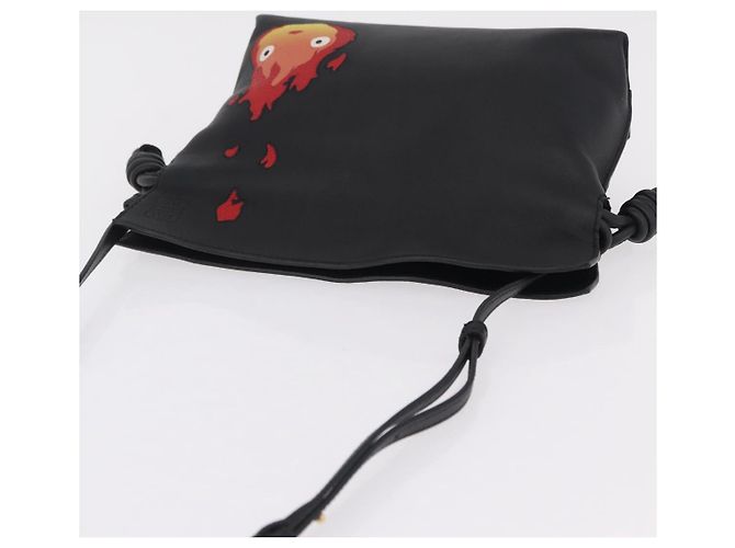 LOEWE Studio Ghibli Flamenco Mini Calcifer Howl's Leather Auth 167640SAM Nero D'oro - vista 6