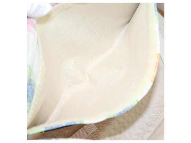 LOEWE Handtasche Canvas White Multicolor Auth ka6479V Weiß Mehrfarben - Ansicht 20