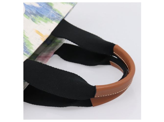 LOEWE Handtasche Canvas White Multicolor Auth ka6479V Weiß Mehrfarben - Ansicht 7