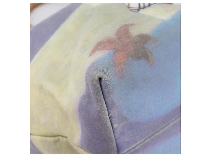 Bolso de mano BURBERRY Canvas Blue Silver Auth 205994A Plata Azul - vista 12