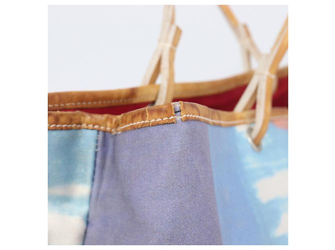 Bolso de mano BURBERRY Canvas Blue Silver Auth 205994A Plata Azul - vista 17