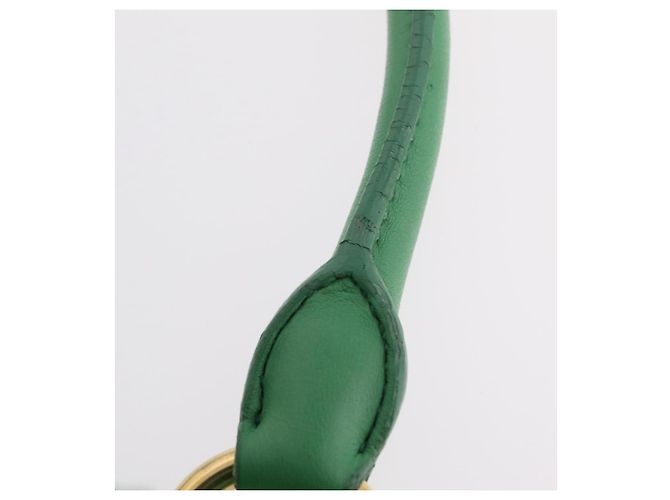Bolso de mano Miu Miu Matelassé de cuero 2way Verde Oro Auth 167731M Dorado - vista 16