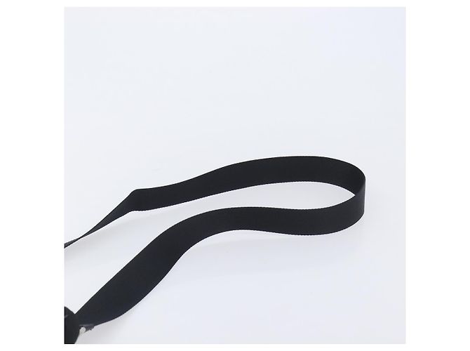 Bolsa de Ombro PRADA Nylon Preto Prata Auth 206731A - vista 8