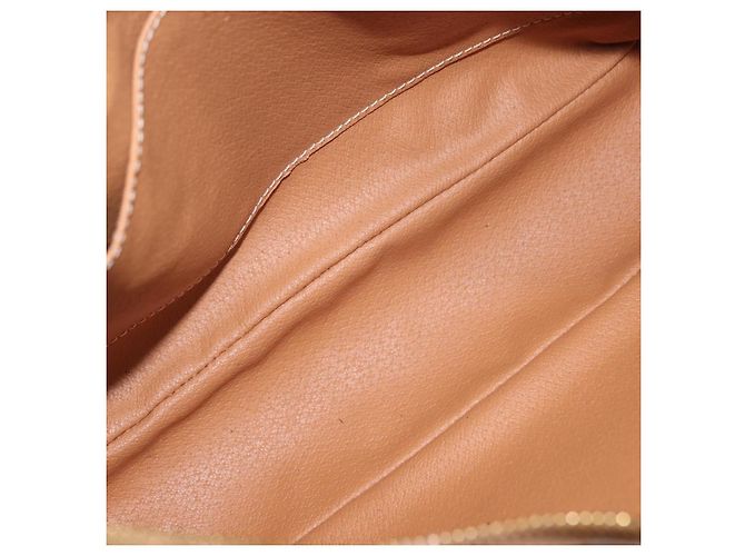Céline Bolso de hombro CELINE Macadam Canvas PVC Leather Brown Gold Auth 206060 Castaño Dorado - vista 24