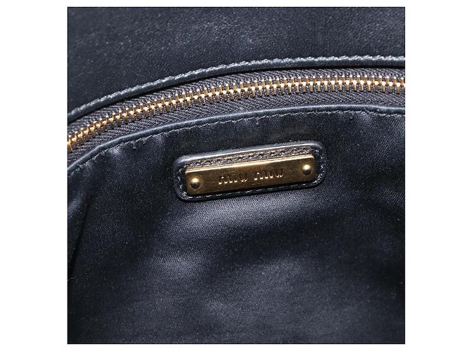 Borsa Miu Miu Matelassé in pelle beige e oro autentica BA16043A D'oro - vista 18