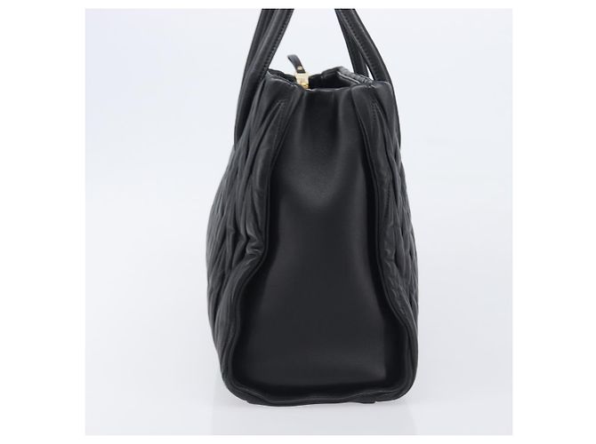 Borsa Miu Miu Matelassé in pelle beige e oro autentica BA16043A D'oro - vista 3