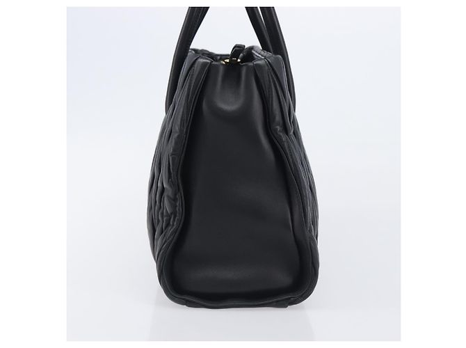 Borsa Miu Miu Matelassé in pelle beige e oro autentica BA16043A D'oro - vista 4