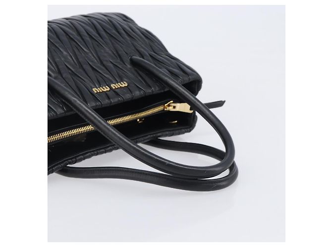 Borsa Miu Miu Matelassé in pelle beige e oro autentica BA16043A D'oro - vista 7
