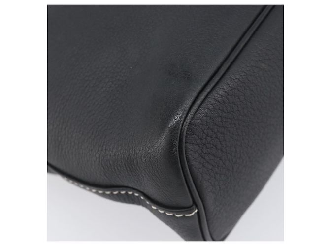 Borsa a mano Burberrys in pelle nera e oro autentica 206753A Nero D'oro - vista 10