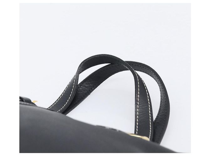 Borsa a mano Burberrys in pelle nera e oro autentica 206753A Nero D'oro - vista 7