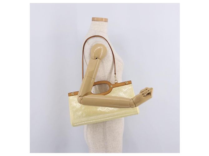 LOUIS VUITTON Monogram Vernis Roxbury Drive Hand Bag Perle M91374 Auth 207535A - Ansicht 28