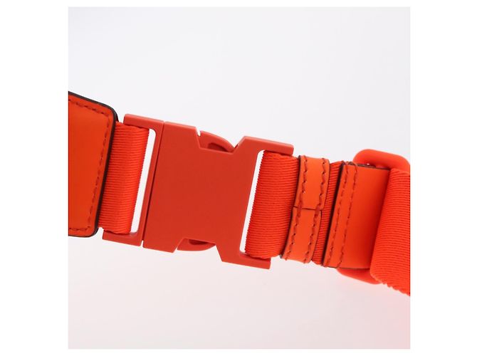 GUCCI GuccissimaGG Gürteltasche aus Leder Orange Silver 771422 Auth LN064V - Ansicht 10