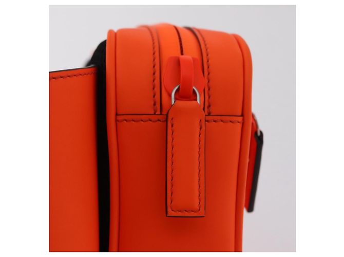 GUCCI GuccissimaGG Gürteltasche aus Leder Orange Silver 771422 Auth LN064V - Ansicht 16
