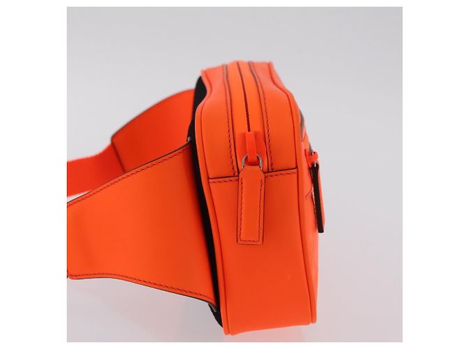 GUCCI GuccissimaGG Gürteltasche aus Leder Orange Silver 771422 Auth LN064V - Ansicht 5