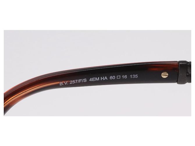 Gafas de sol Bottega Veneta Plástico Marrón Tono Dorado Auth BA16149 Castaño - vista 10