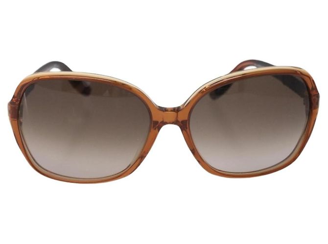 Gafas de sol Bottega Veneta Plástico Marrón Tono Dorado Auth BA16149 Castaño - vista 13