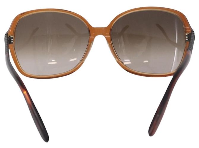 Gafas de sol Bottega Veneta Plástico Marrón Tono Dorado Auth BA16149 Castaño - vista 2