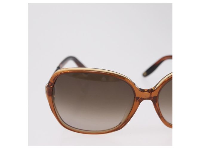 Gafas de sol Bottega Veneta Plástico Marrón Tono Dorado Auth BA16149 Castaño - vista 3
