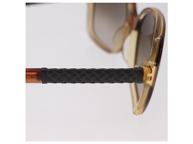 Gafas de sol Bottega Veneta Plástico Marrón Tono Dorado Auth BA16149 Castaño - vista 6
