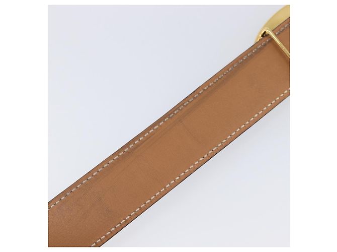 Hermès HERMES Chaine d Ancre Gürtel Leather 30.3"" 65 Gold Black Auth 205053M Schwarz Golden - Ansicht 8