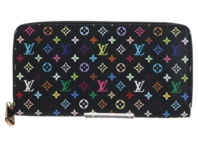 LOUIS VUITTON Monogram Multicolor Zippy Wallet Wallet M60050 LV Auth BA15783V Black - view 13