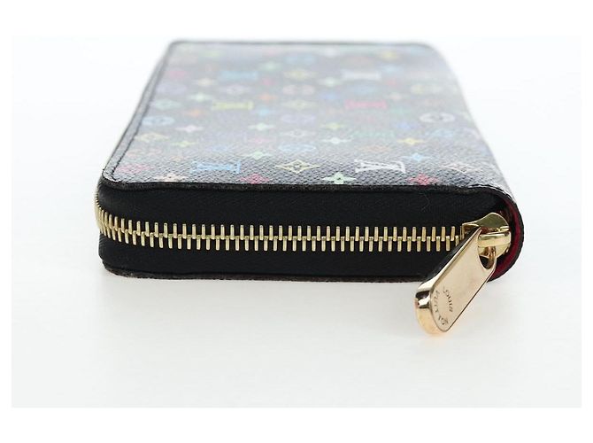 LOUIS VUITTON Monogram Multicolor Zippy Wallet Wallet M60050 LV Auth BA15783V Black - view 3