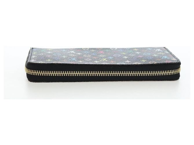 LOUIS VUITTON Monogram Multicolor Zippy Wallet Wallet M60050 LV Auth BA15783V Black - view 5