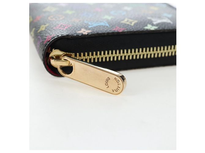 LOUIS VUITTON Monogram Multicolor Zippy Wallet Wallet M60050 LV Auth BA15783V Black - view 8