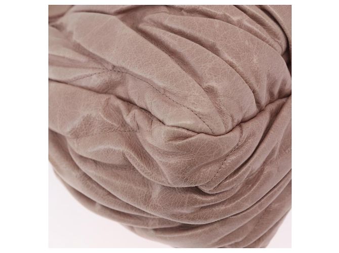Borsa a mano Miu Miu Matelassé in pelle 2way Rosa Oro Auth 167651A D'oro - vista 20