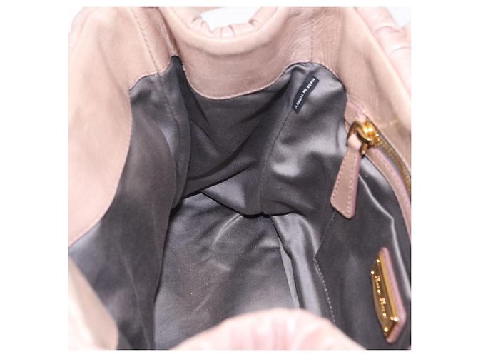 Borsa a mano Miu Miu Matelassé in pelle 2way Rosa Oro Auth 167651A D'oro - vista 29