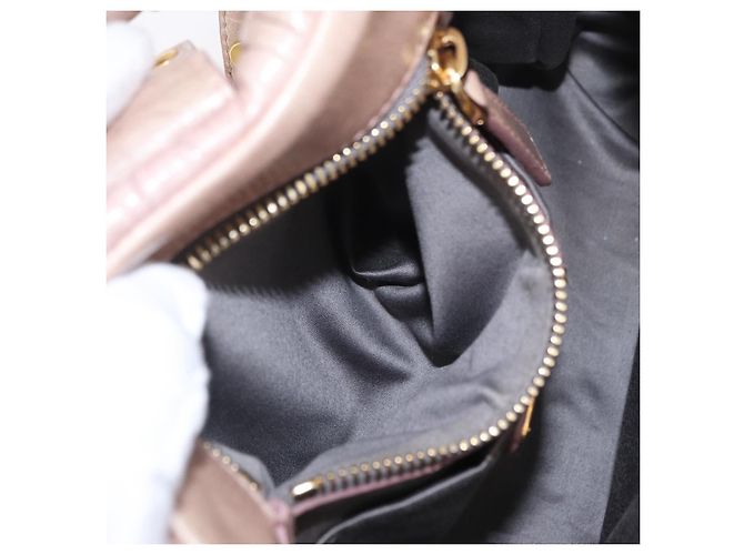 Borsa a mano Miu Miu Matelassé in pelle 2way Rosa Oro Auth 167651A D'oro - vista 31