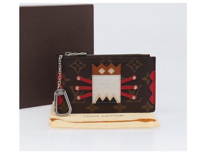 LOUIS VUITTON Monogram Pochette Cles Münzbeutel Tribal Mask M60213 Auth 206347M Monogramm - Ansicht 12