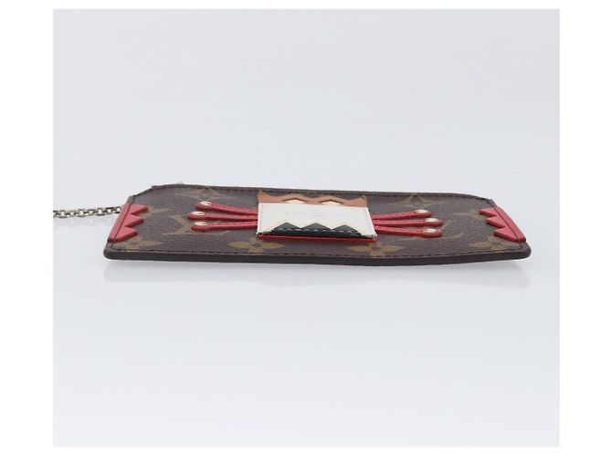 LOUIS VUITTON Monogram Pochette Cles Münzbeutel Tribal Mask M60213 Auth 206347M Monogramm - Ansicht 6
