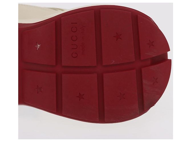 GUCCI GUCCI x Doraemon Low Cut Sneakers Leather 9 White 655025 Auth ar14309M Bianco - vista 10