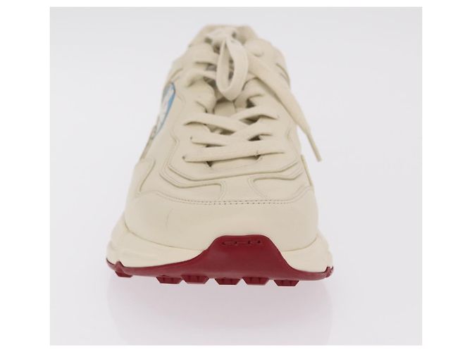 GUCCI GUCCI x Doraemon Low Cut Sneakers Leather 9 White 655025 Auth ar14309M Bianco - vista 11