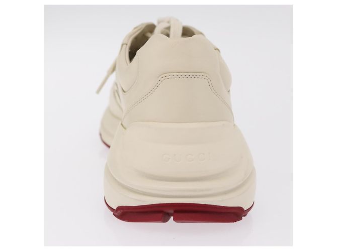 GUCCI GUCCI x Doraemon Low Cut Sneakers Leather 9 White 655025 Auth ar14309M Bianco - vista 12
