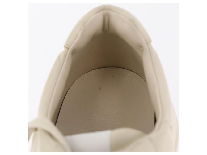 GUCCI GUCCI x Doraemon Low Cut Sneakers Leather 9 White 655025 Auth ar14309M Bianco - vista 19